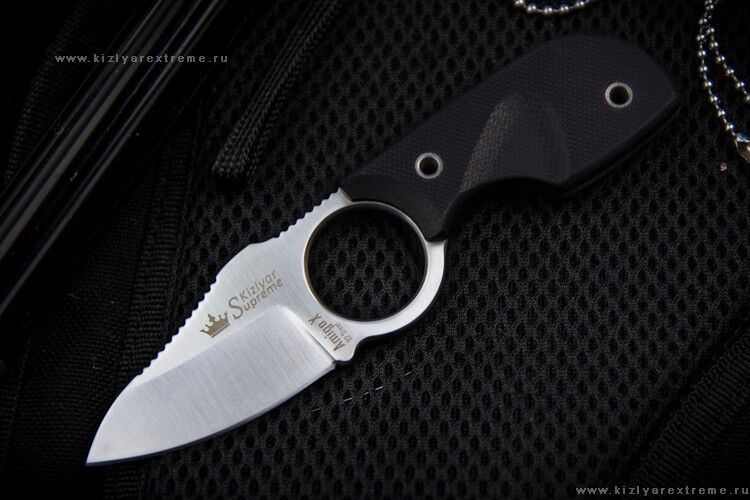 Нож шейный Amigo X  D2 Satin Black G-10 Kizlyar Supreme фото