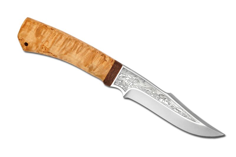 Нож Хазар - карельская береза RWL-34 фото