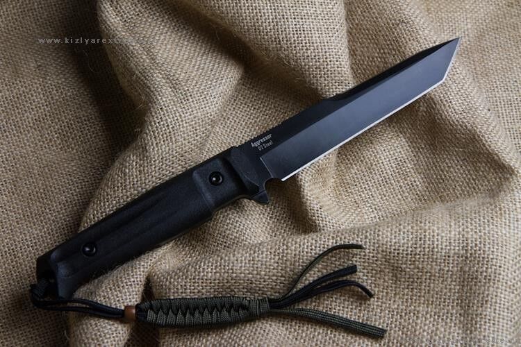 Нож  Aggressor D2 Black Kizlyar Supreme фото