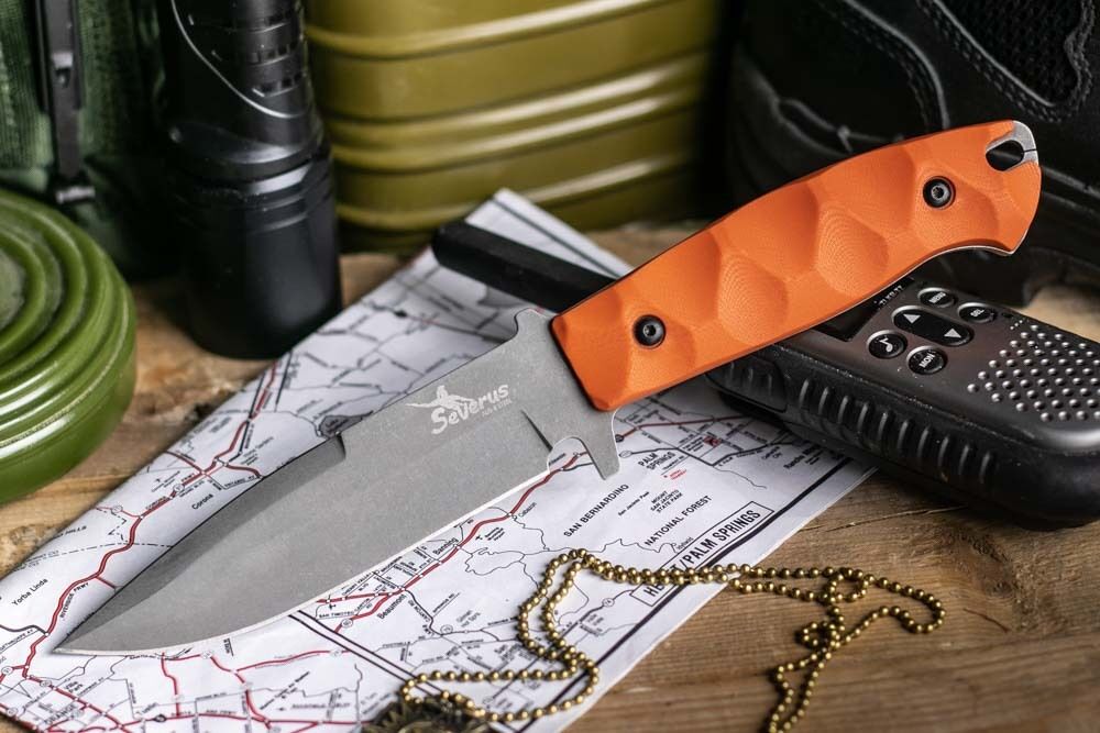 Нож Severus D2 Tacwash Orange G-10 Kizlyar Supreme фото