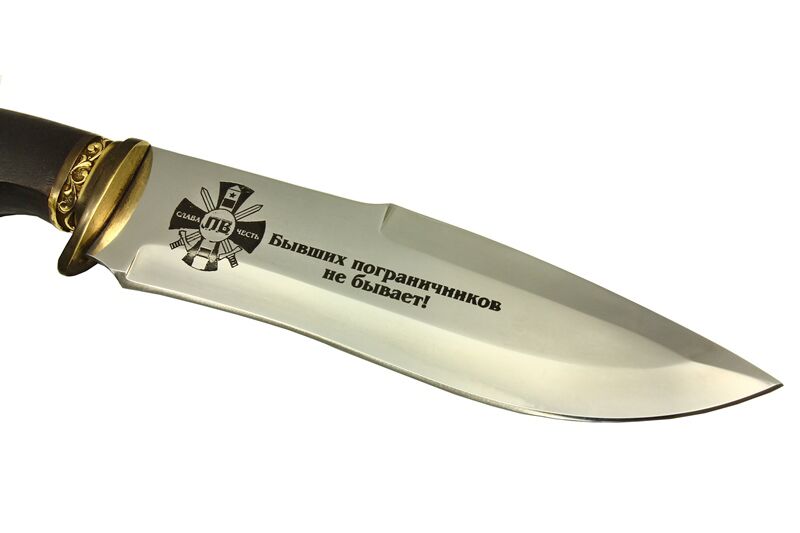Нож Спецназ №3 Кизляр - с символикой Пограничных войск фото
