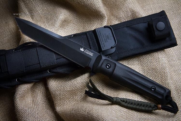 Нож  Aggressor D2 Black Kizlyar Supreme фото