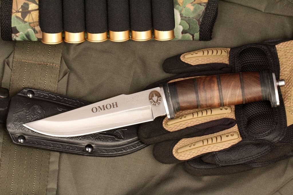 Нож Ш-5 с символикой ОМОН Кизляр фото