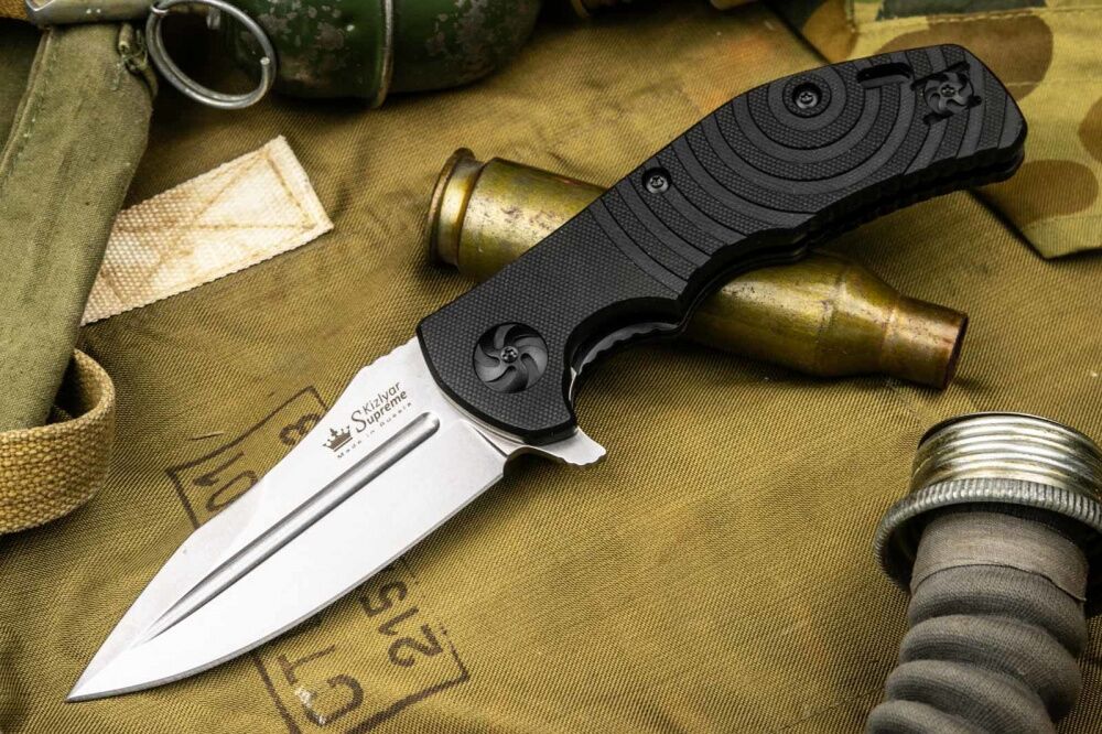 Складной нож Bloke Z D2 Stonewash G-10 Kizlyar Supreme фото