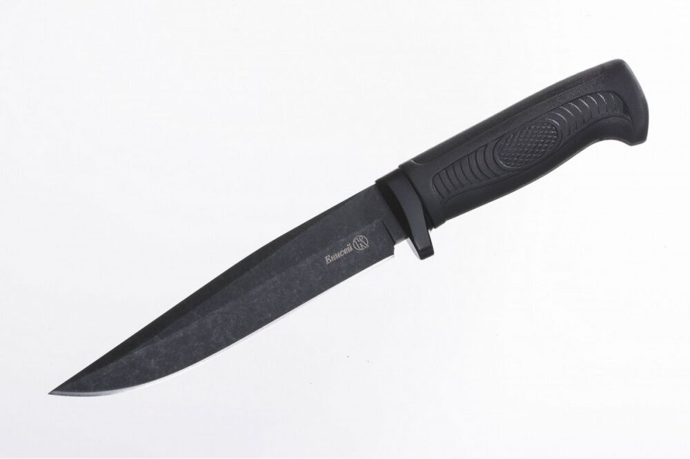 Нож Енисей AUS-8 стоунвош черный эластрон Кизляр фото