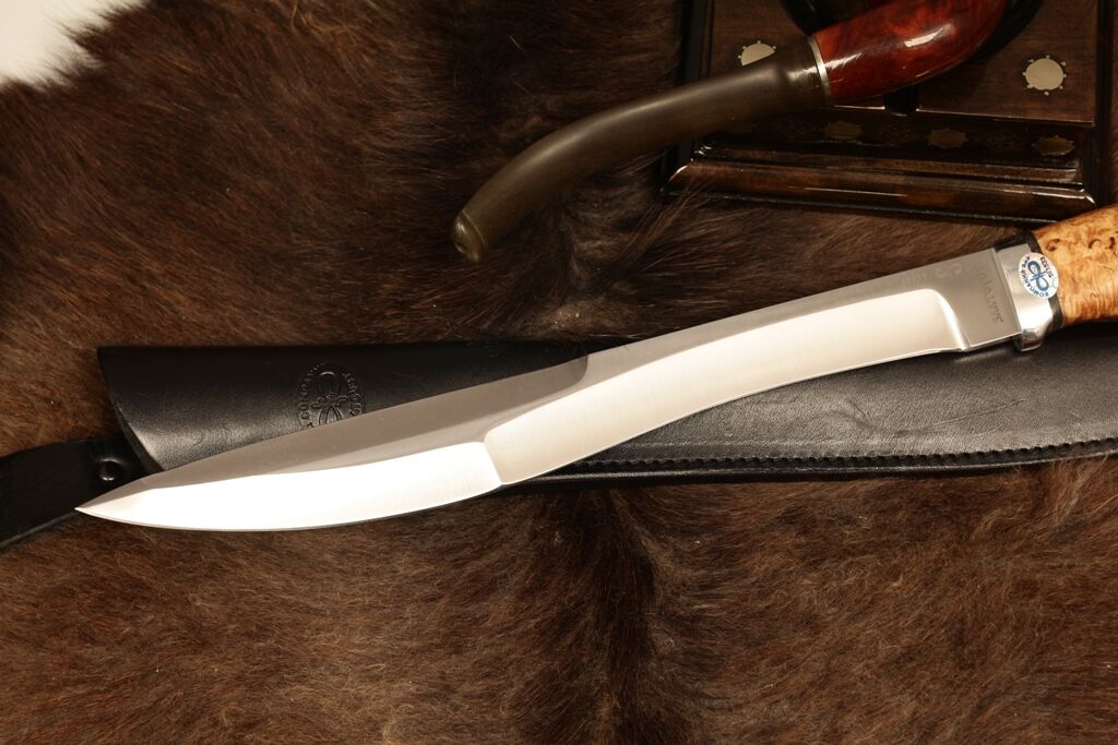 Нож Боярин (карельская береза) фото
