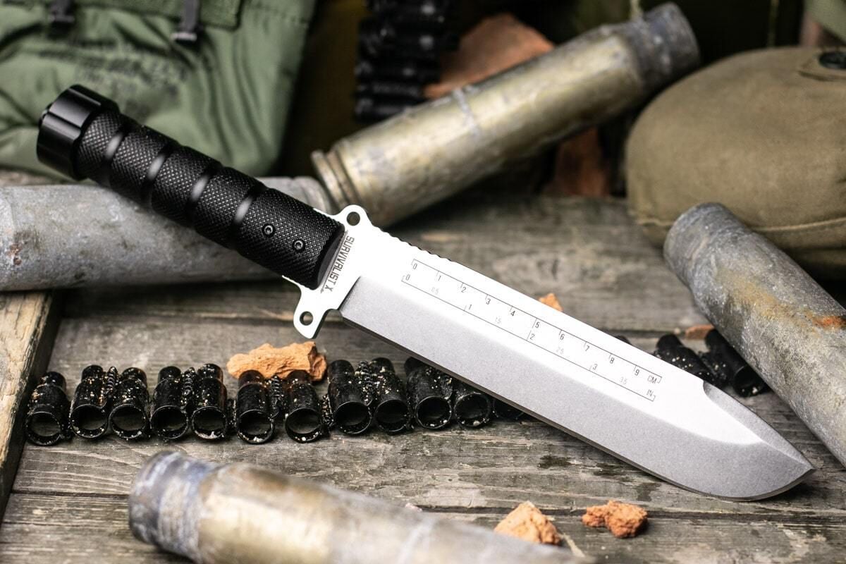 Нож Survivalist X D2 StoneWash Kizlyar Supreme фото