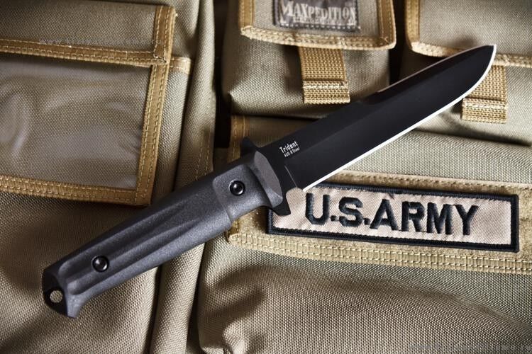 Нож  Trident AUS-8 BT v2 - Black Kizlyar Supreme фото