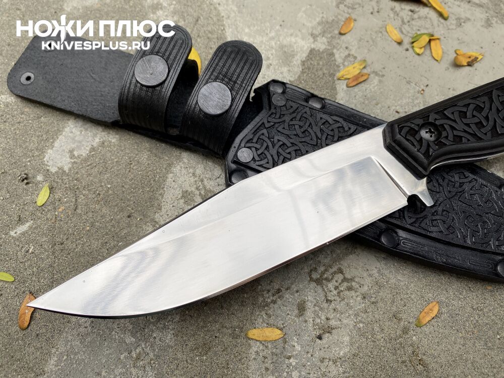 Нож Терек AUS-8 резная рукоять граб Кизляр Андреев Д.И. фото