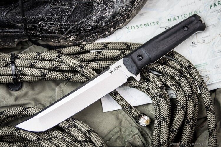 Нож  Senpai AUS-8 StoneWash Черный Kizlyar Supreme фото