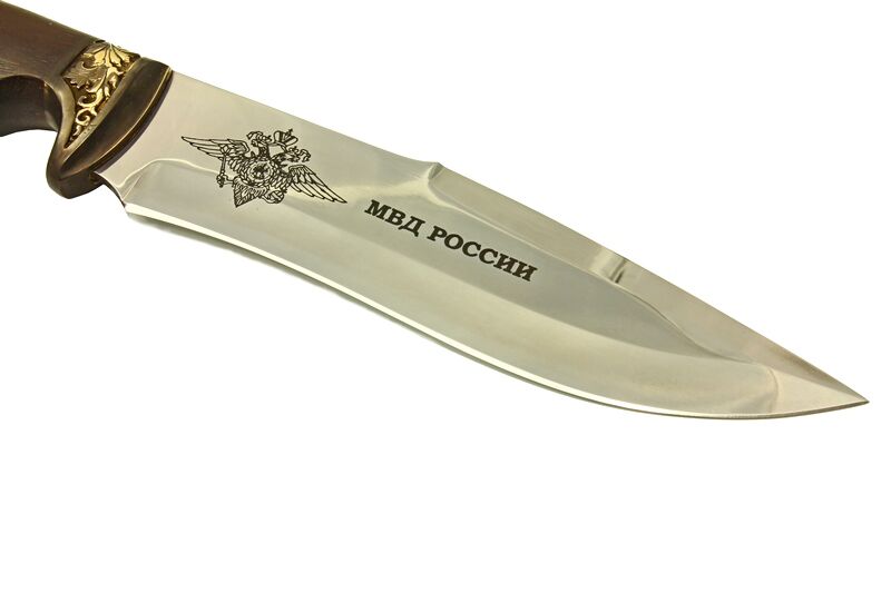 Нож Спецназ №2 Кизляр - с символикой МВД фото