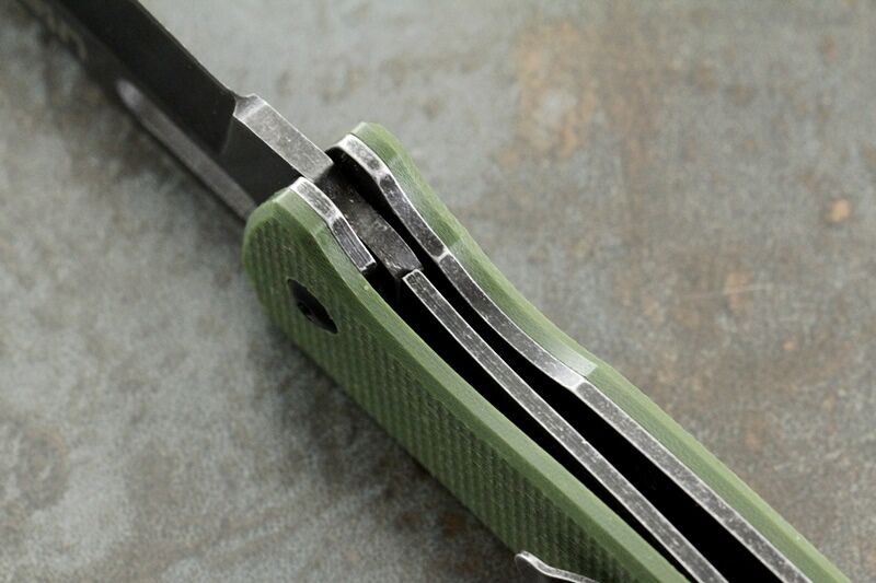 Складной нож Ute 440C Stone Wash Green G10 фото