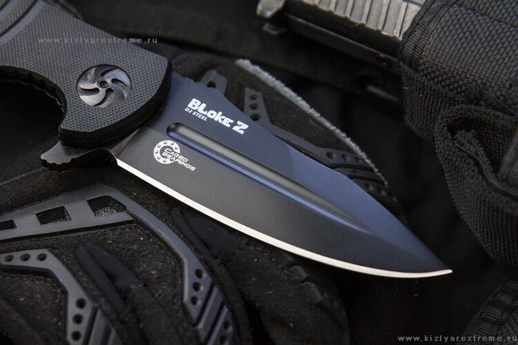 Складной нож Bloke Z D2 Black Titanium Kizlyar Supreme фото