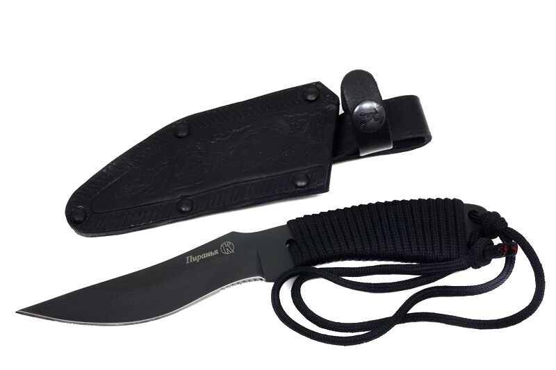 Нож Пиранья - черный Кизляр фото