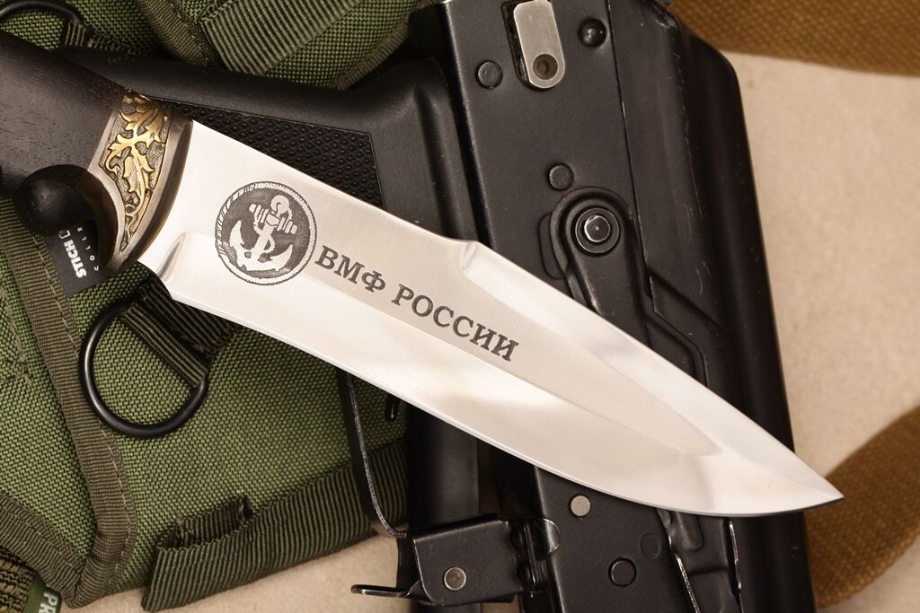 Нож Спецназ №2 Кизляр - с символикой ВМФ фото