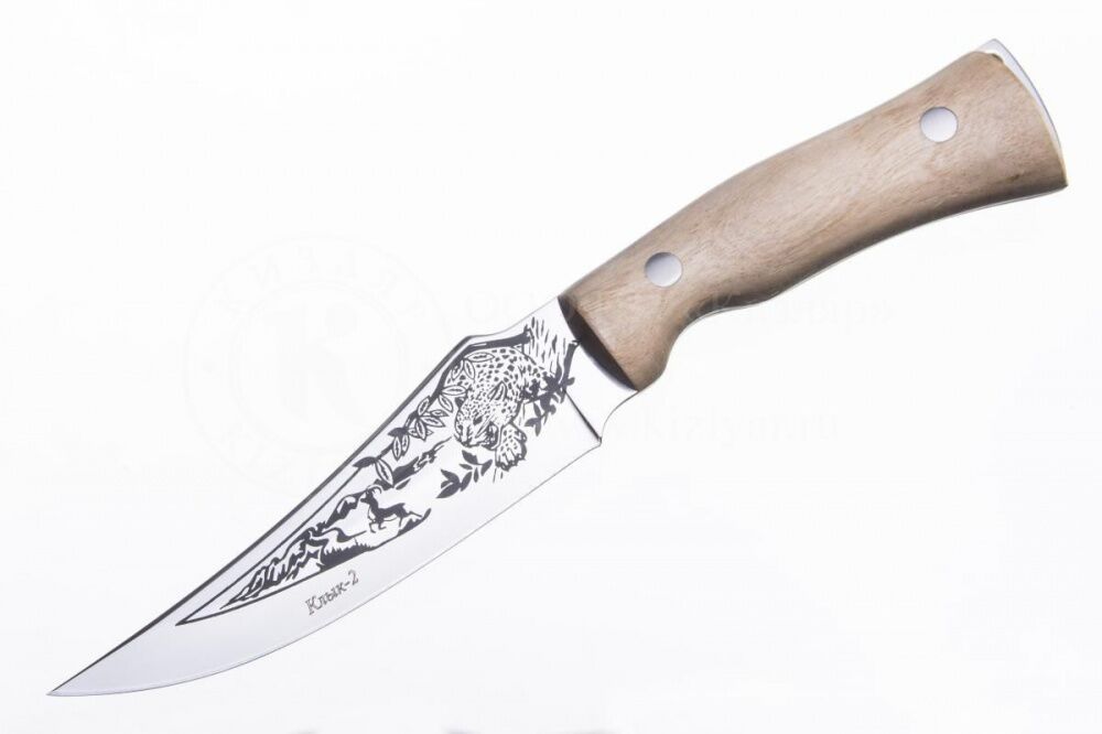 Нож Клык-2 AUS-8 дерево Кизляр фото