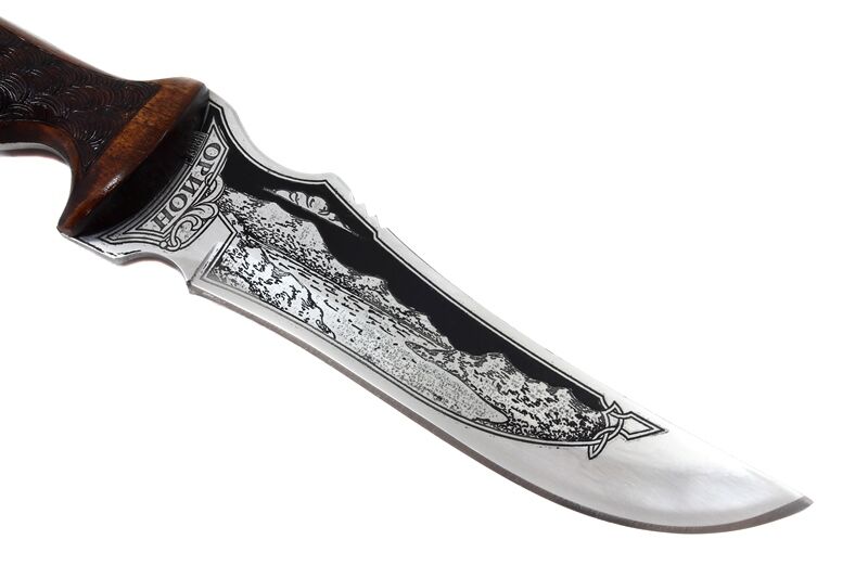 Нож Орион - жженый орех Поиск Кизляр фото