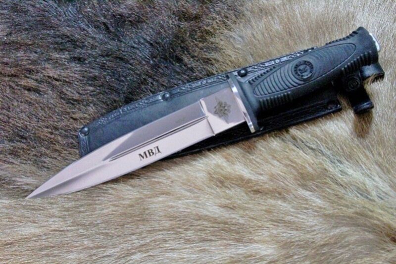 Нож КО-2 - эластрон с символикой МВД Кизляр фото