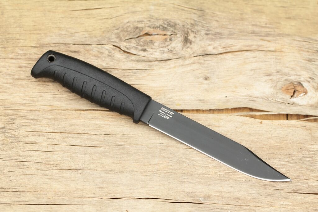 Нож Таран - Х12МФ/черный/эластрон Кизляр фото