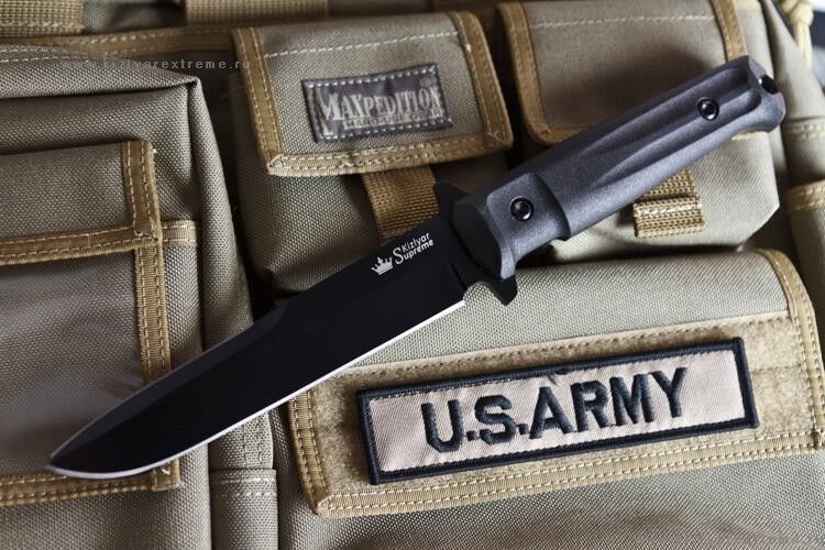 Нож  Trident AUS-8 BT v2 - Black Kizlyar Supreme фото