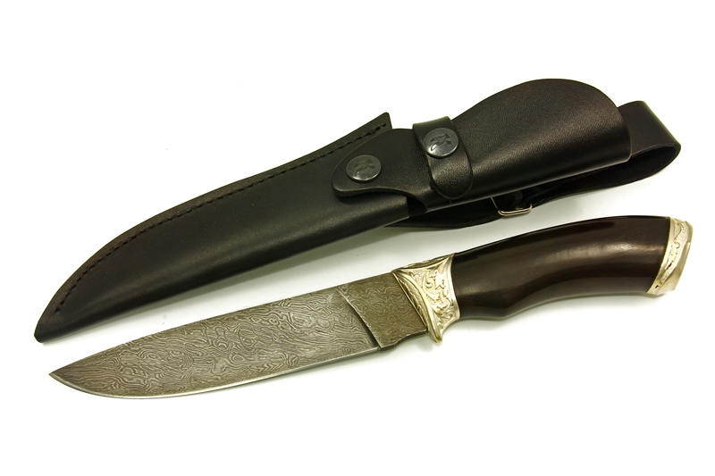 Нож Стерх-2 Пантера - дамаск/граб Кизляр фото