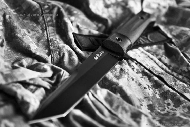 Нож  Aggressor AUS-8 BT+SW Black Kizlyar Supreme фото