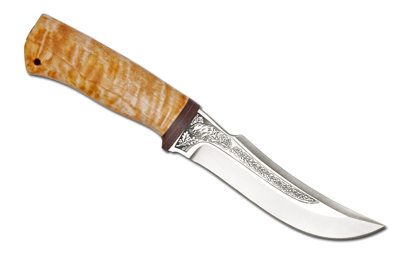 Нож Клык - карельская береза фото