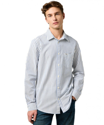 Рубашка Wrangler 1 PKT SHIRT BLUE OXFORD