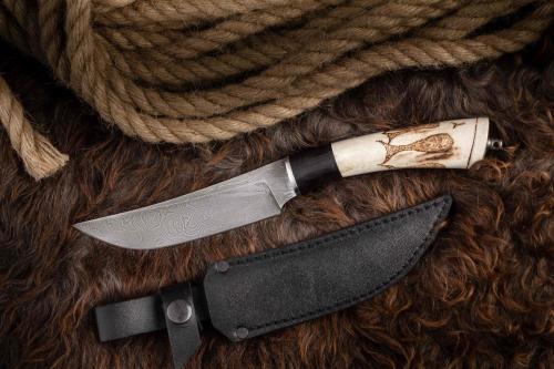 Нож Тур дамаск Адамов