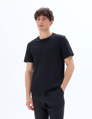 Футболка из хлопка с круглым вырезом