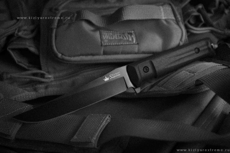Нож Croc AUS-8 BT v2 - Black Kizlyar Supreme фото