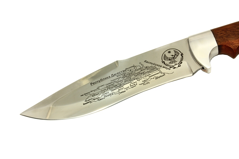Нож Спецназ Кизляр - с подарочной надписью (Ворон) фото