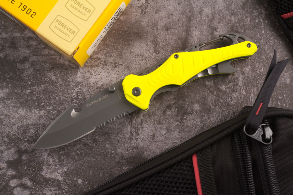 Нож складной Катран-М2 желтый НОКС фото