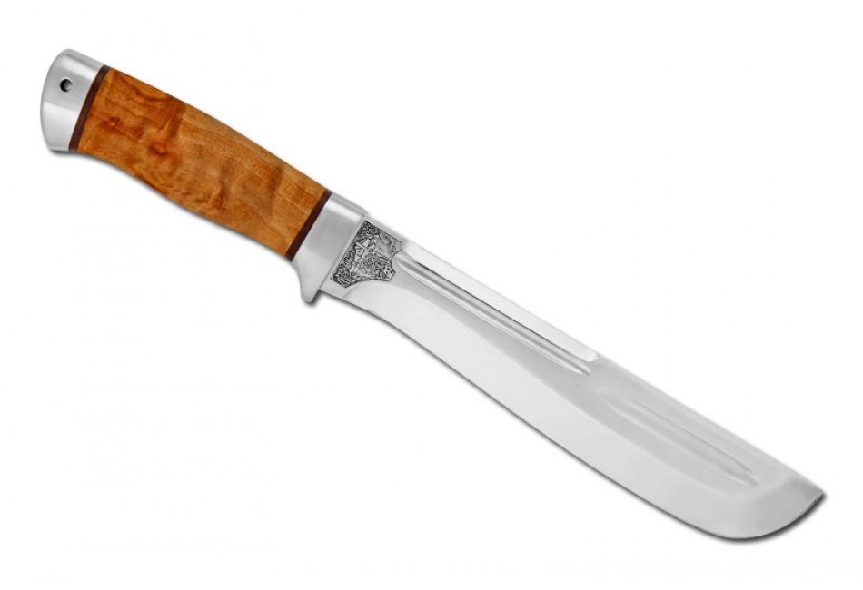 Нож Ицыл - карельская береза|95х18 АиР фото