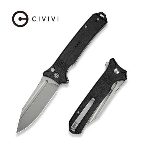 Складной нож CIVIVI Neurohaptic stonewash сталь Nitro-V, рукоять Black G10