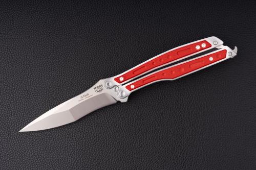 Нож складной Эльф D2 204-100401 рукоять G-10 (Red)