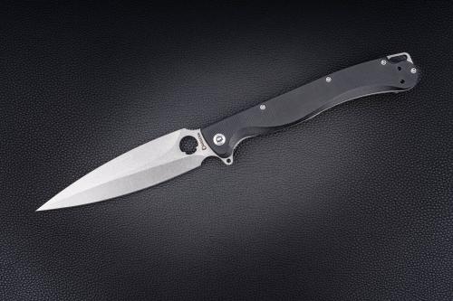 Складной нож Daggerr Vendetta Liner Lock stonewash сталь VG10, рукоять black G10 Складной нож Daggerr Vendetta Liner Lock stonewash сталь VG10, рукоять black G10