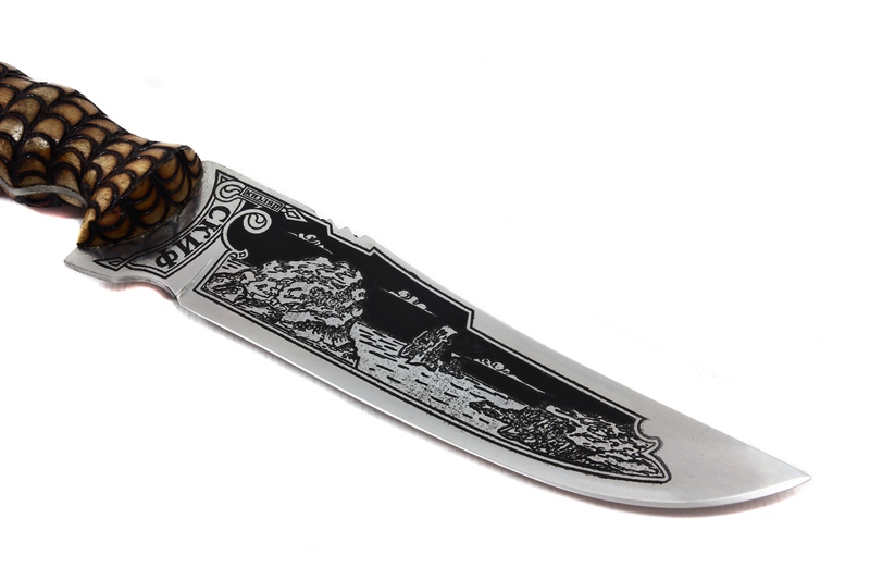 Нож Скиф - жженая рукоять Поиск Кизляр фото