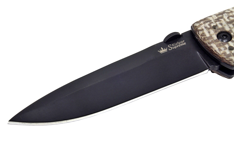 Складной нож Vega 440C Black Kizlyar Supreme фото