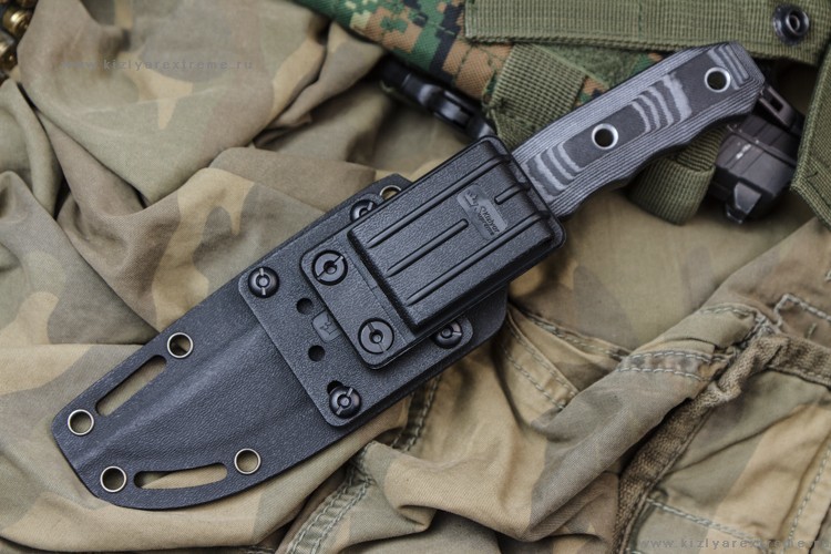 Нож Echo AUS-8 Black Kizlyar Supreme фото