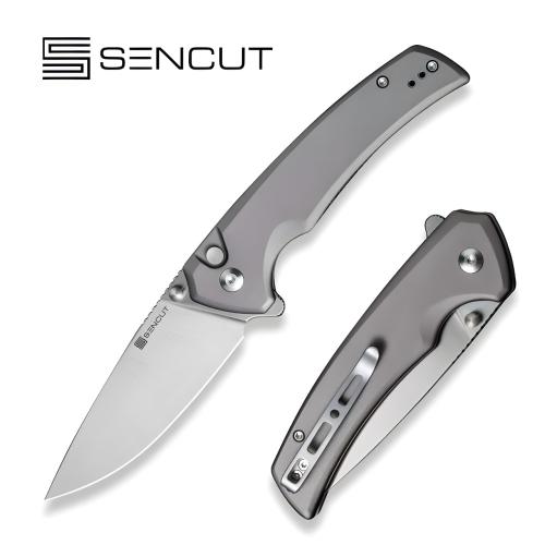 Складной нож Sencut Serene satin сталь D2, рукоять Gray Aluminium