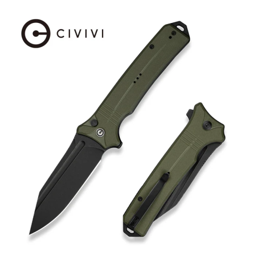 Складной нож CIVIVI Neurohaptic blackwash сталь Nitro-V, рукоять Green G10