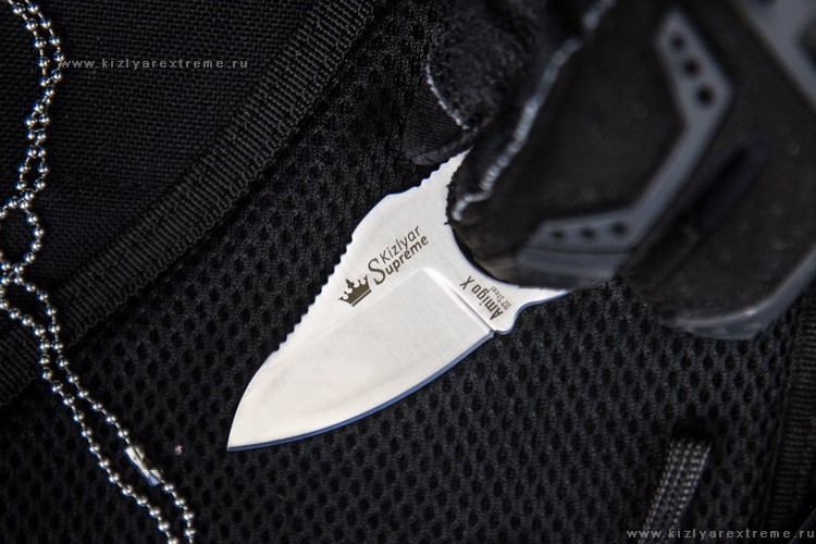 Нож шейный Amigo X  D2 Satin Black G-10 Kizlyar Supreme фото