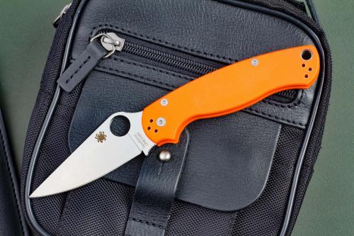 Нож Paramilitary 2 CH оранжевый Spyderco