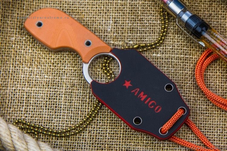 Нож Amigo Z D2 Satin Orange G-10 Kizlyar Supreme фото