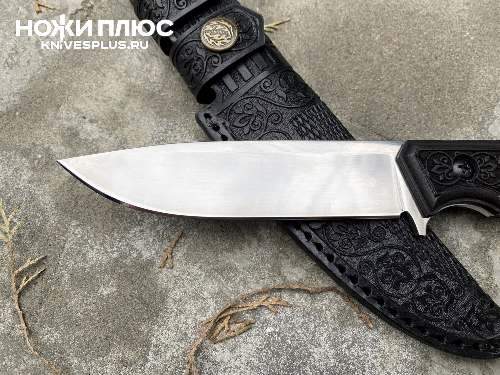 Нож Астра AUS-8 резная рукоять граб Кизляр Андреев фото