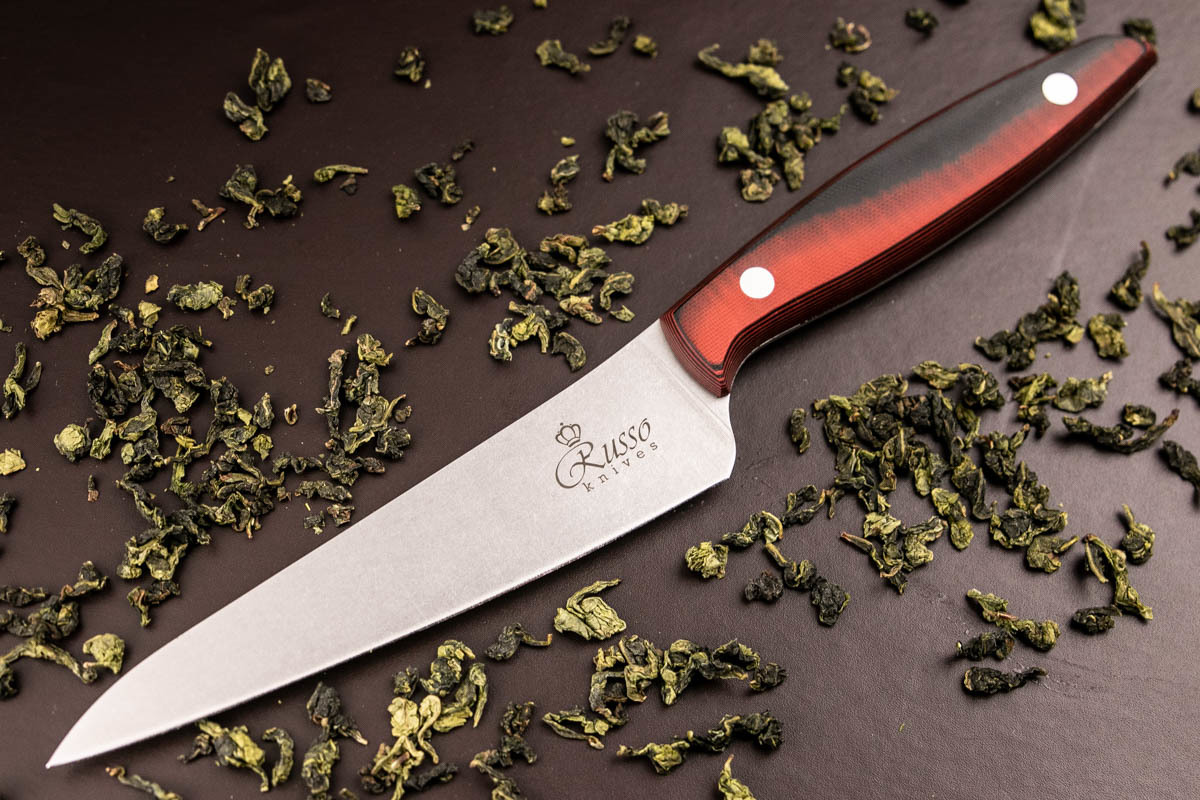 Нож кухонный Alexander М AUS-8 Red G10 Russo Knives фото