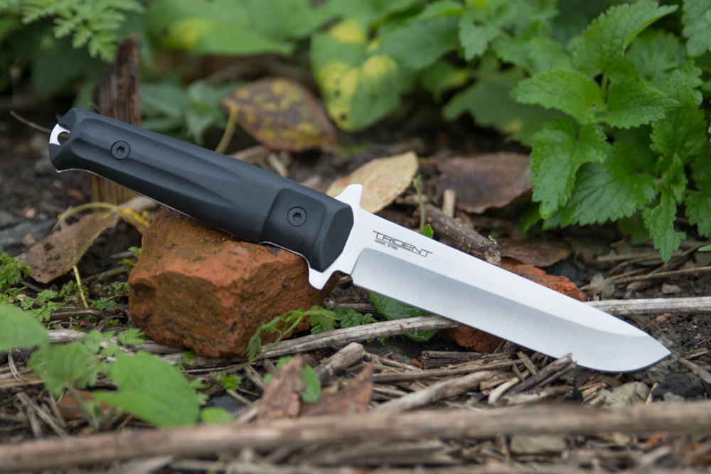 Нож Trident 420HC Stonewash Kizlyar Supreme фото