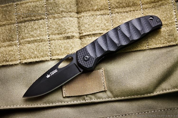 Нож Hero 440C Black Titanium Kizlyar Supreme фото