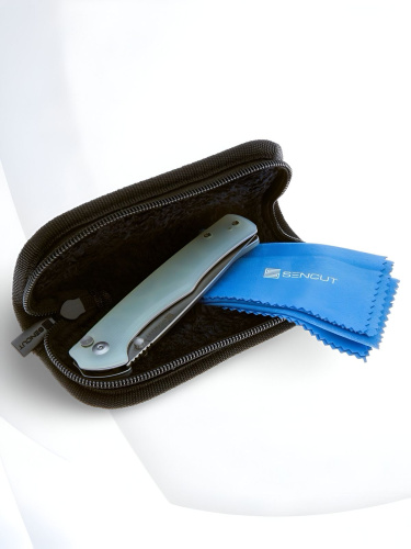 Складной нож Sencut Crowley Stonewash сталь D2, рукоять Natural G10